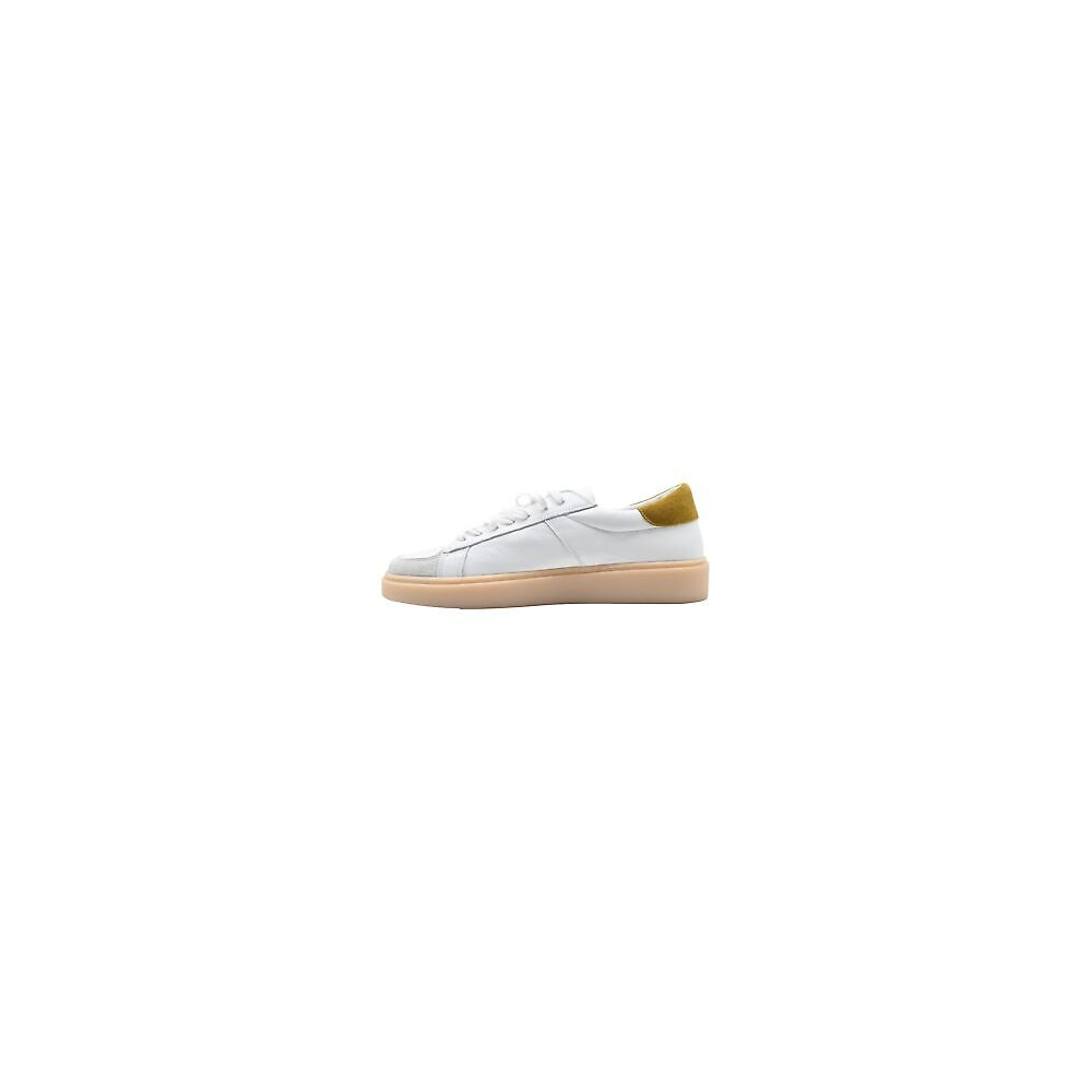 D.A.T.E. Ponente Calf (White-Yellow)