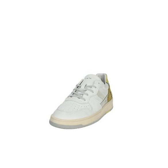 D.A.T.E. Court 2.0 Vintage Calf (White-Yellow)