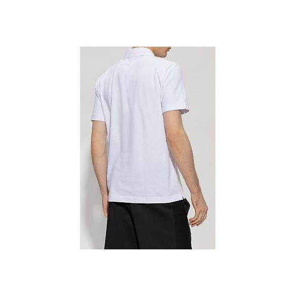 Emporio Armani EA7 Polo Golf Club in Cotone Stretch (White)
