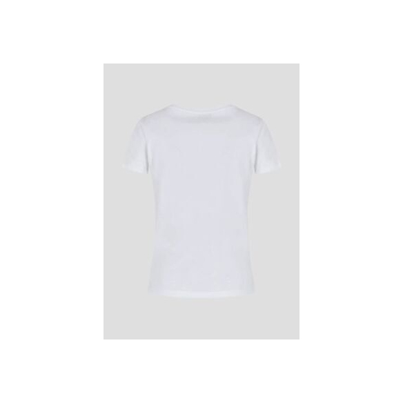 Emporio Armani EA7 T-Shirt Girocollo Sparkle in Cotone (White)
