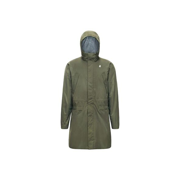 K-Way Giacca Uomo K1119PW Verde Remi Ripstop Marmotta Parka Giubbotto