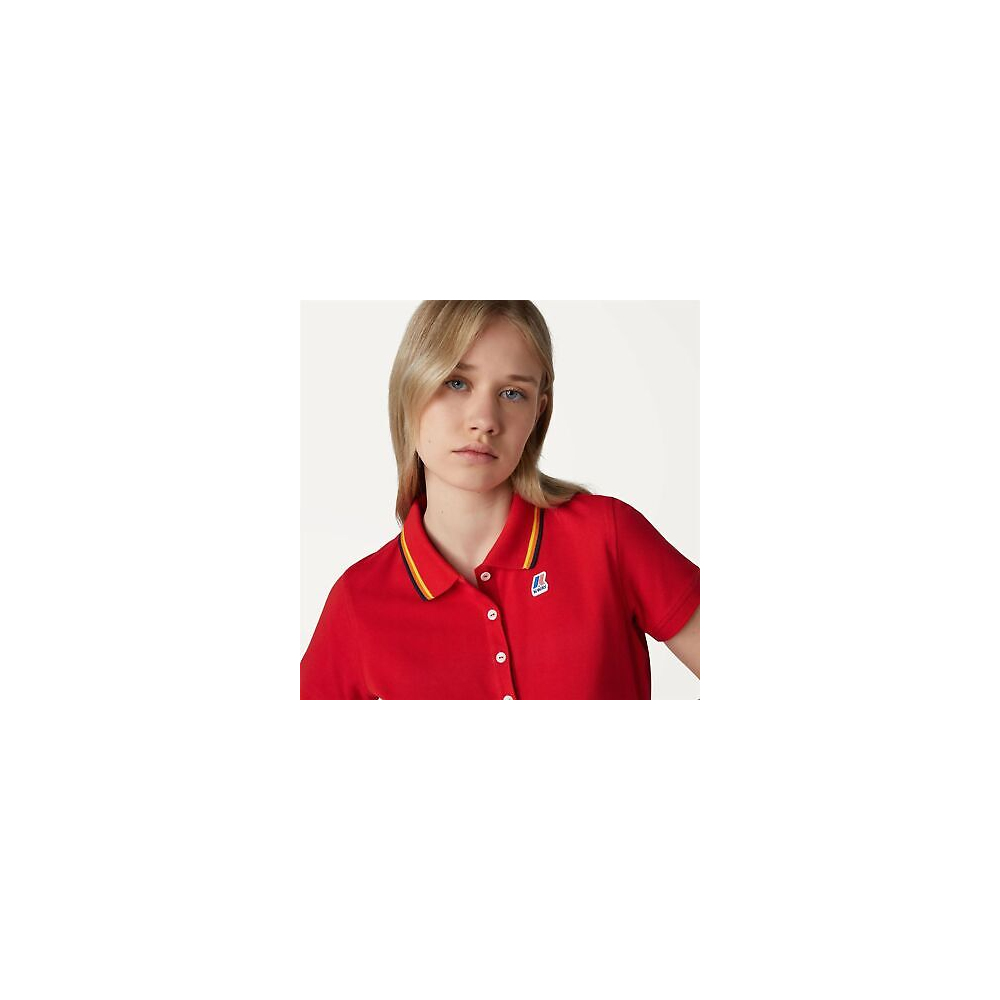 K-Way Polo Donna Alizee Stretch (Rosso)