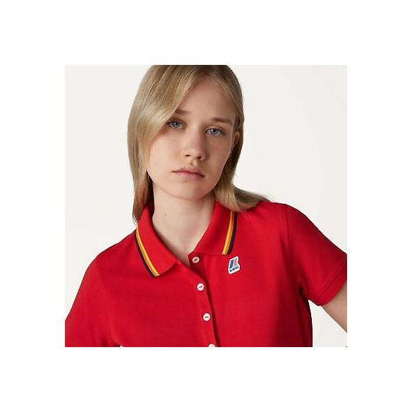 K-Way Polo Donna Alizee Stretch (Rosso)