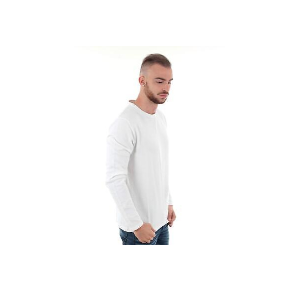 Jack&Jones Pull Uomo L a Manica Lunga Bianco 12163320 JCOMOON Knit Crew Neck