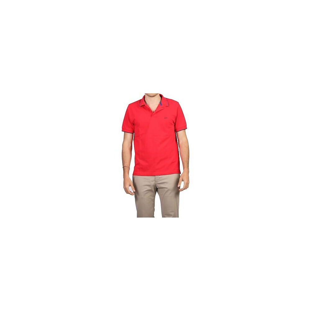 SUN 68 Polo Small Stripes ON Collar...