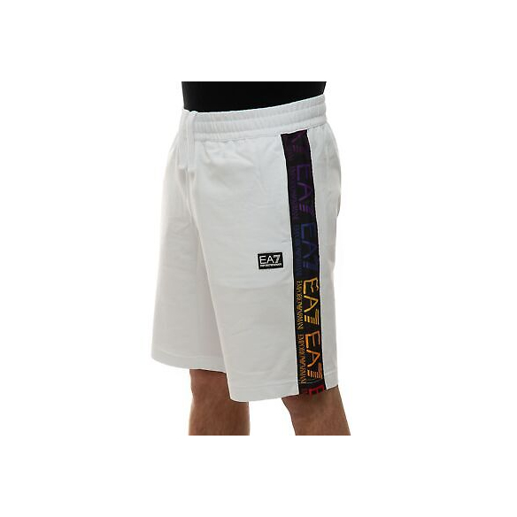 EA7 Bermuda Lungo Bianco Cotone Uomo XXL