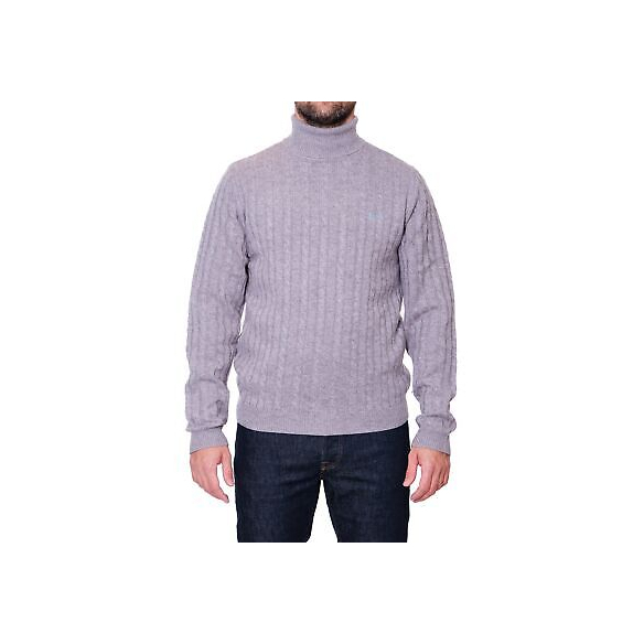 Sun68 Maglia Uomo Uomo Grigio Chiaro