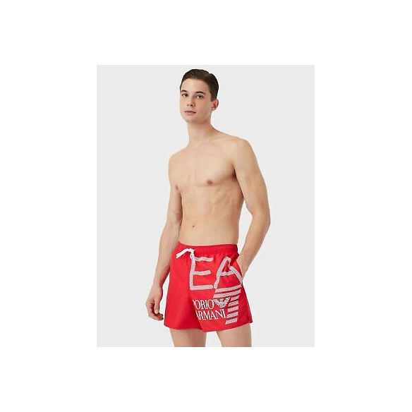 Emporio Armani EA7 Costume da Bagno Bermuda Uomo (Rosso 54)