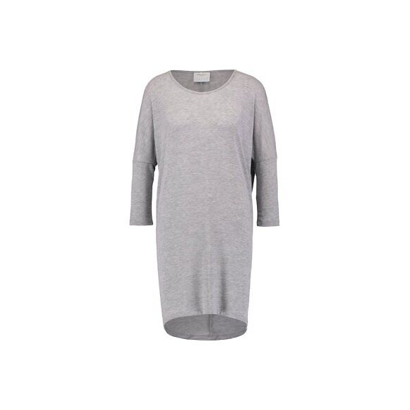 Vero Moda Vmhonie Loose Long 3/4 Top Rep Maglia a Maniche Lunghe, Grigio (Light