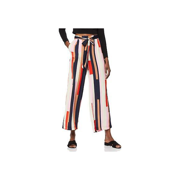 Vero Moda Vmmatilda Nw Coco Pant Wvn Pantaloni, Multicolore (Prism Pink AOP: