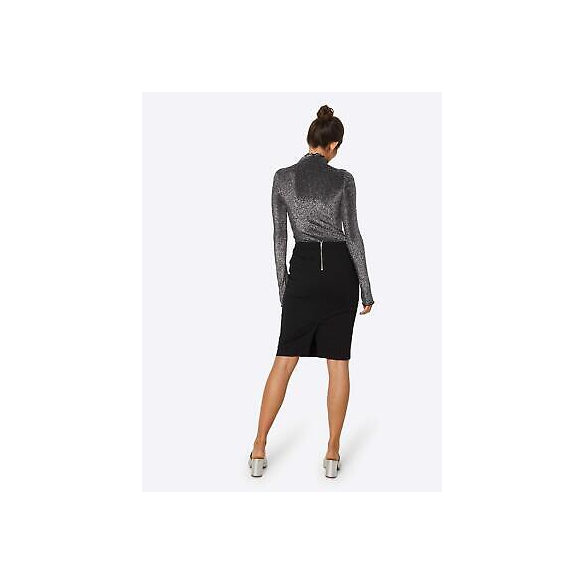 Vero Moda Vmvictoria HW Pencil Skirt Gonna, Nero (Black), 36 (Taglia