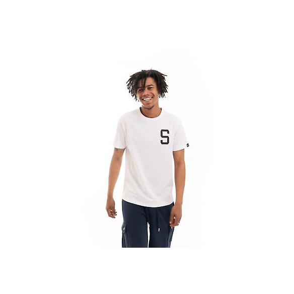 SUN68 T-Shirt Round Big Word (Bianco)