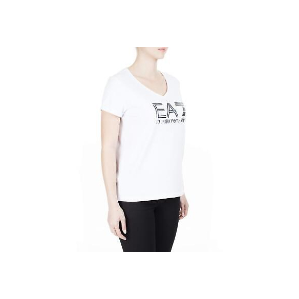 EA7 T-Shirt Donna Logo 3htt39 tj12z m Bianco