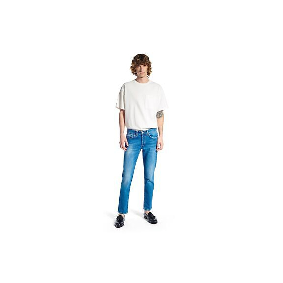 CYCLE Bone Comfort Skinny Broken Natural Vintage (Blue, 31)