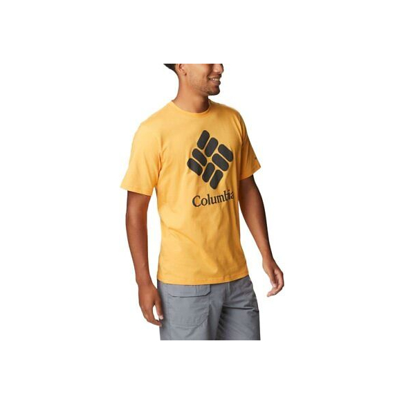 Columbia Maglietta a Maniche Corte con Stampa da Uomo, CSC Basic Logo