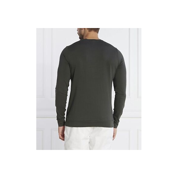 Aeronautica Militare Maglia M.L. in Cotone con Ricamo Logo 3D (Dark Green)