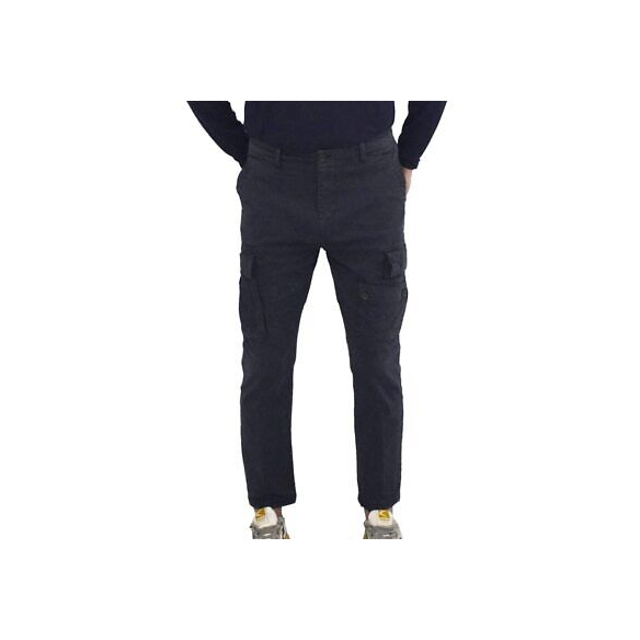 Aeronautica Militare Pantalone Cargo Tasconato Stretch (Blu Navy)