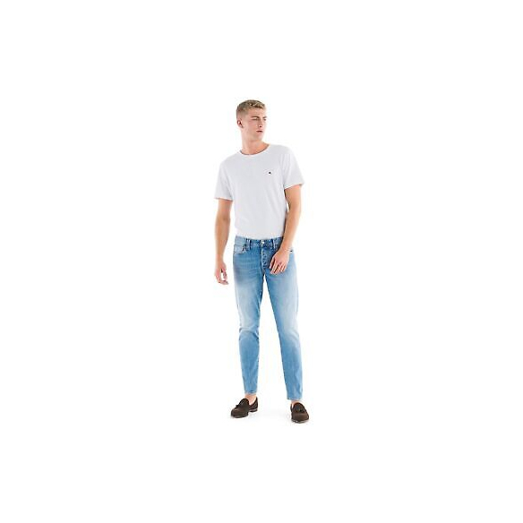 CYCLE Best Comfort Slim Bleached Destroyed (Sky Blue)