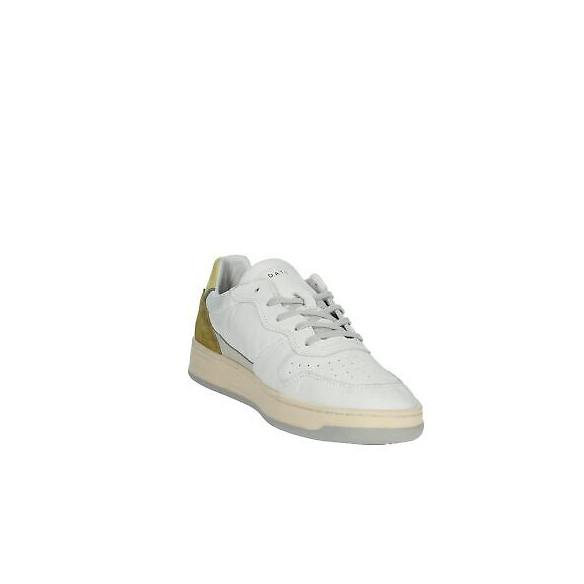 D.A.T.E. Court 2.0 Vintage Calf (White-Yellow)