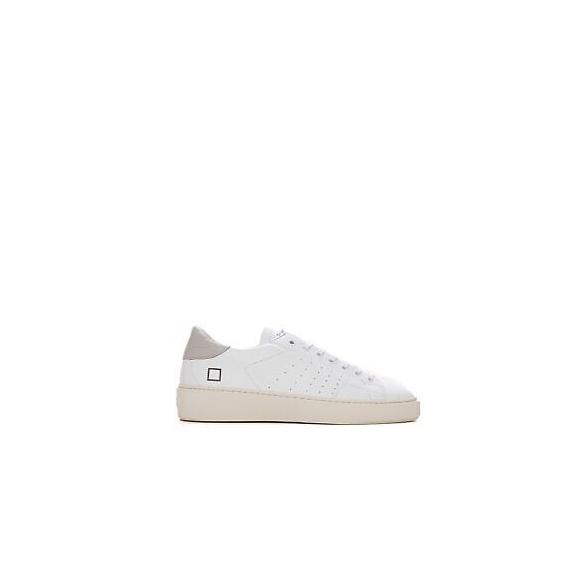D.A.T.E. Sneaker da Uomo Levante Bianca e Beige in Pelle - Levante M