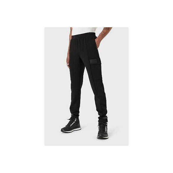 Emporio Armani Pantaloni Evo Mix in Tessuto Tecnico (Black)