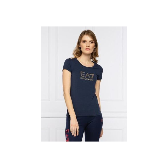 Emporio Armani EA7 T-Shirt con Maxi Logo 3KTT26 TJ12Z (Blu Navy)
