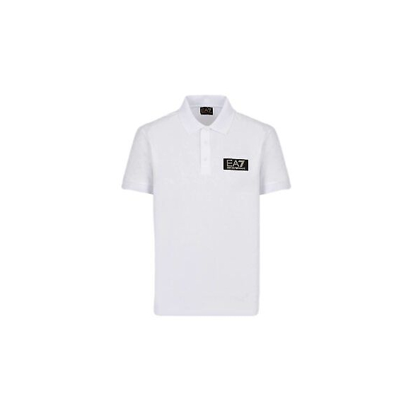 EA7 Polo Gold Label in Cotone Pima (White)