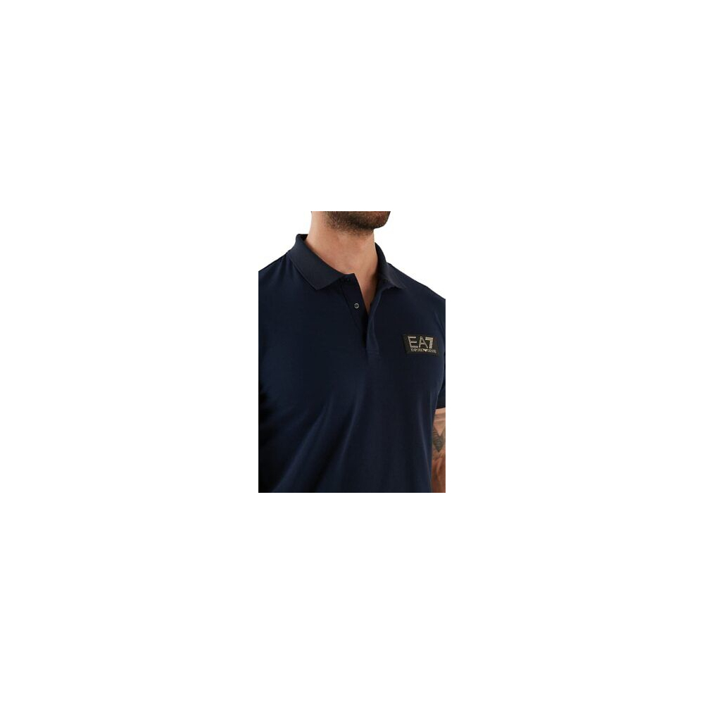 EA7 Polo Gold Label in Cotone Pima...