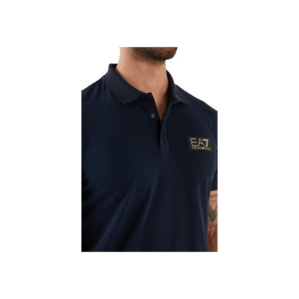 EA7 Polo Gold Label in Cotone Pima (Blu Navy)
