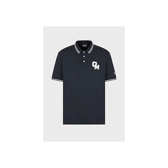 Polo Blu Navy EA7 Olimpia Milano (Loghi sul Petto)