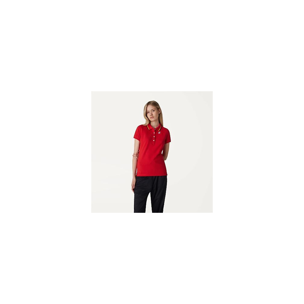 K-Way Polo Donna Alizee Stretch (Rosso)