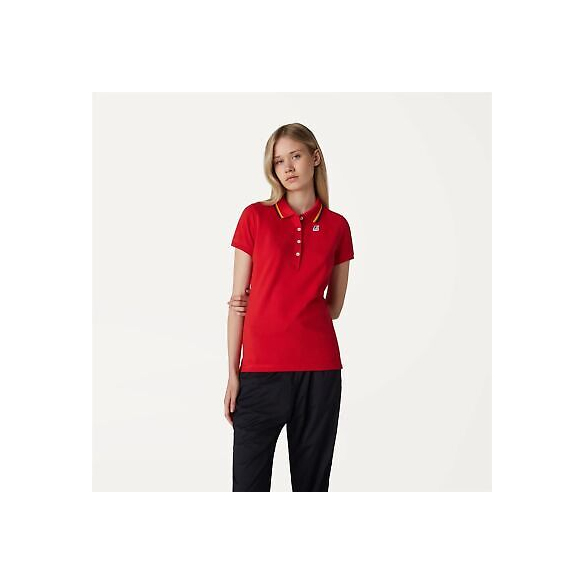 K-Way Polo Donna Alizee Stretch (Rosso)
