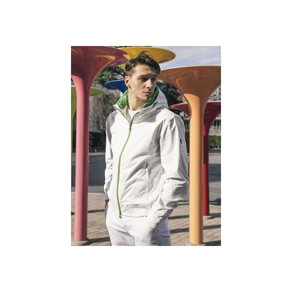 People of Shibuya Giacca Impermeabile Uomo Hikaru PM863 (White/Green)