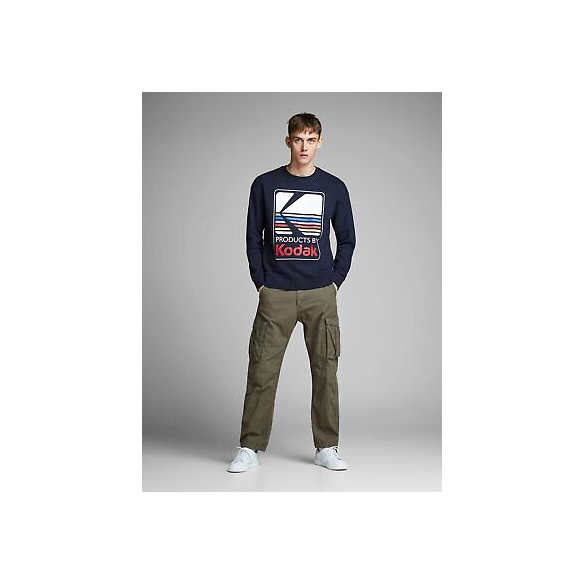 JACK & JONES Snap Sweat Crew Neck Felpa Girocollo pubblicit? Senza Tempo Total