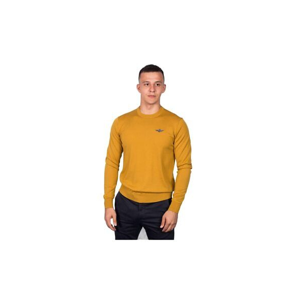 Aeronautica Militare Uomo Maglia Girocollo 212MA1351L416 XXL Giallo 57443 OCRA