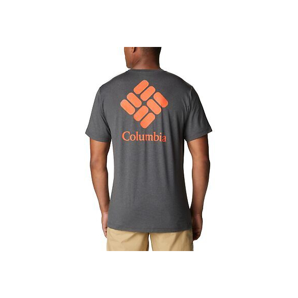 Columbia Tech Trail, T-Shirt con Stampa, Uomo