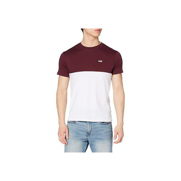 Vans T-Shirt Colorblock, White-Port Royale, XS Uomo
