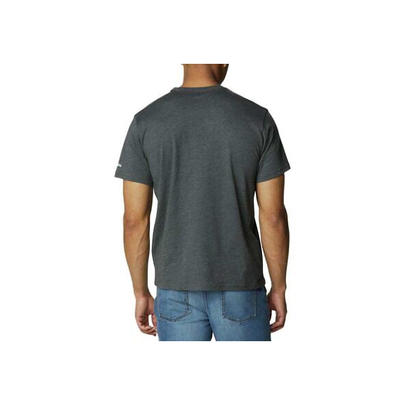 Columbia Trek Logo Short Sleeve, T-Shirt a Maniche Corte, Uomo, Nero (Shark