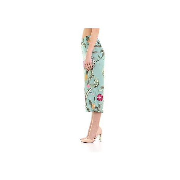 Vero Moda Vmsimply Easy HW Culotte Pant Pantaloni, Multicolore (Wasabi AOP: