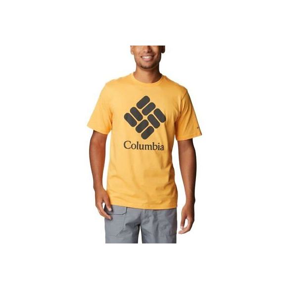 Columbia Maglietta a Maniche Corte con Stampa da Uomo, CSC Basic Logo
