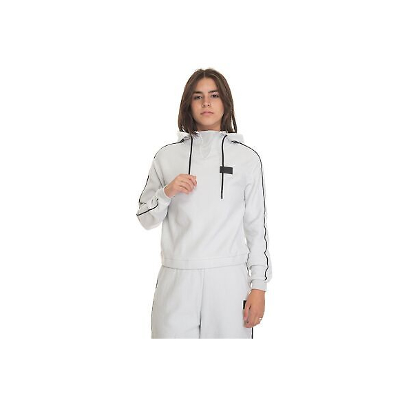 Emporio Armani EA7 Felpa Donna con Cappuccio Logo Series in Cotone (Lunar