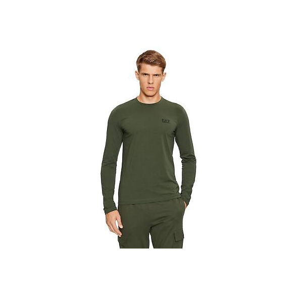 EA7 Maglia Uomo a Manica Lunga Core Identity (Verde)