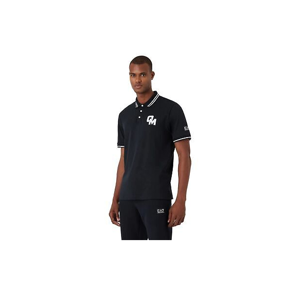 Polo Blu Navy EA7 Olimpia Milano (Loghi sul Petto)