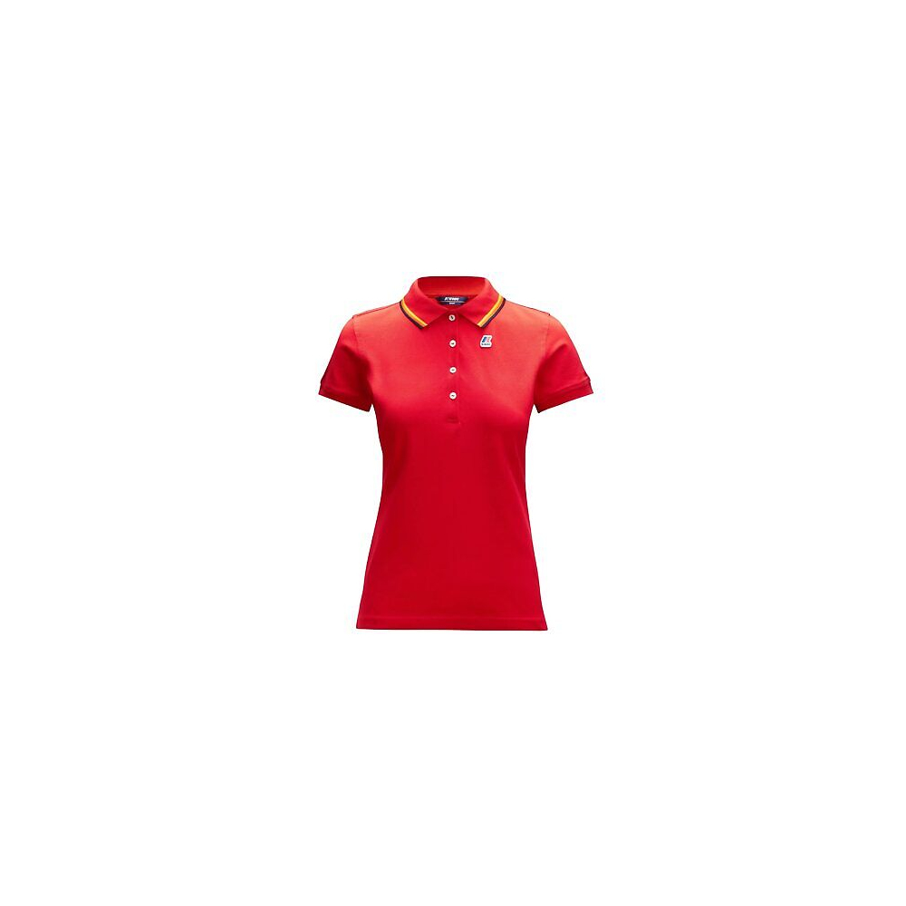 K-Way Polo Donna Alizee Stretch (Rosso)