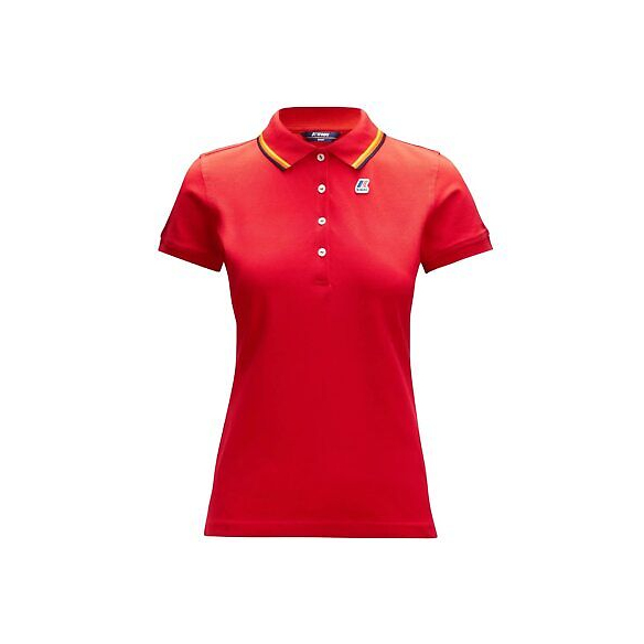 K-Way Polo Donna Alizee Stretch (Rosso)