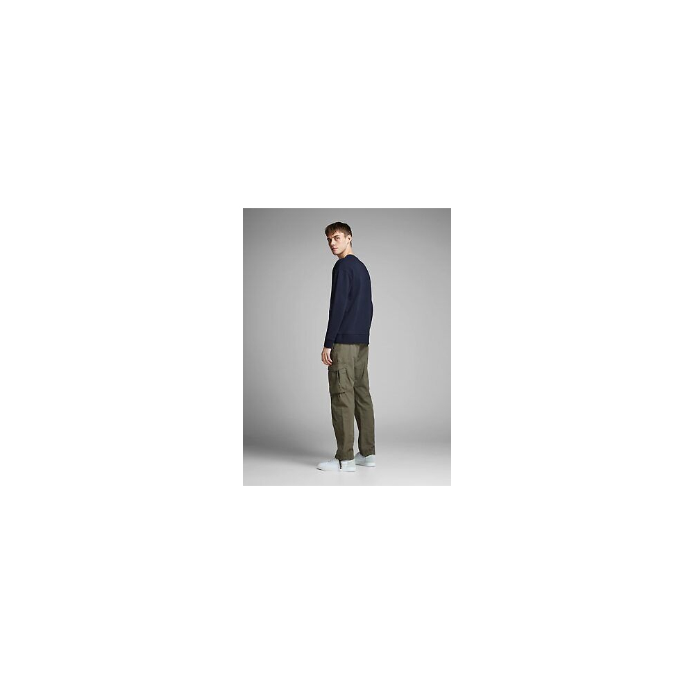 JACK & JONES Snap Sweat Crew Neck...