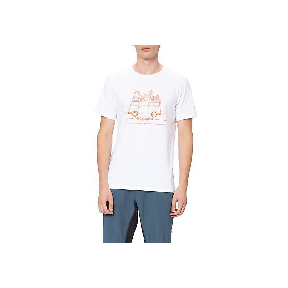 Columbia Men's Sun Trek Short Sleeve Graphic Tee, T-Shirt a Maniche Corte,