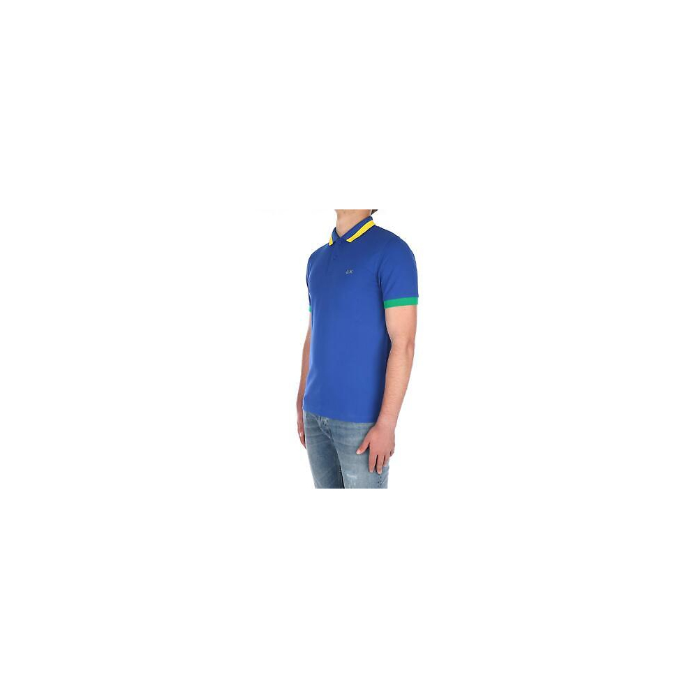 SUN68 Polo Maniche Corte Uomo Royal