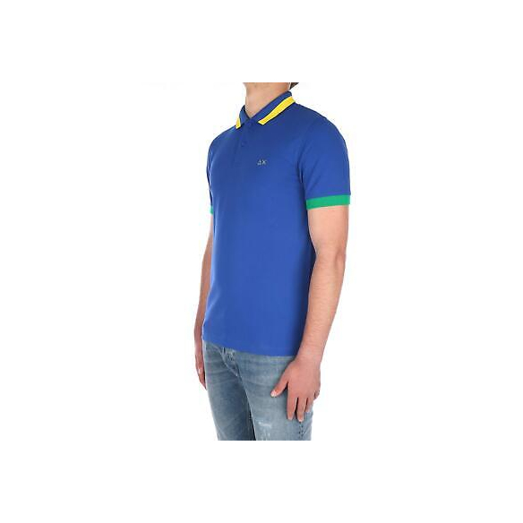 SUN68 Polo Maniche Corte Uomo Royal