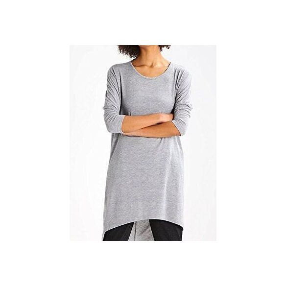 Vero Moda Vmhonie Loose Long 3/4 Top Rep Maglia a Maniche Lunghe, Grigio (Light